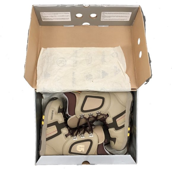 NEW Burton Freestyle Mens Snowboard Boots! US 6 Euro 38 Tan & Brown Size - Picture 1 of 2